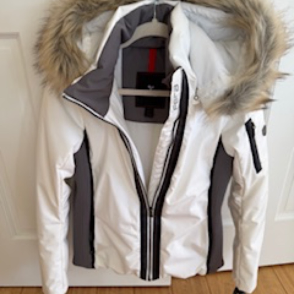 FERA Julia White Ski jacket with Fur